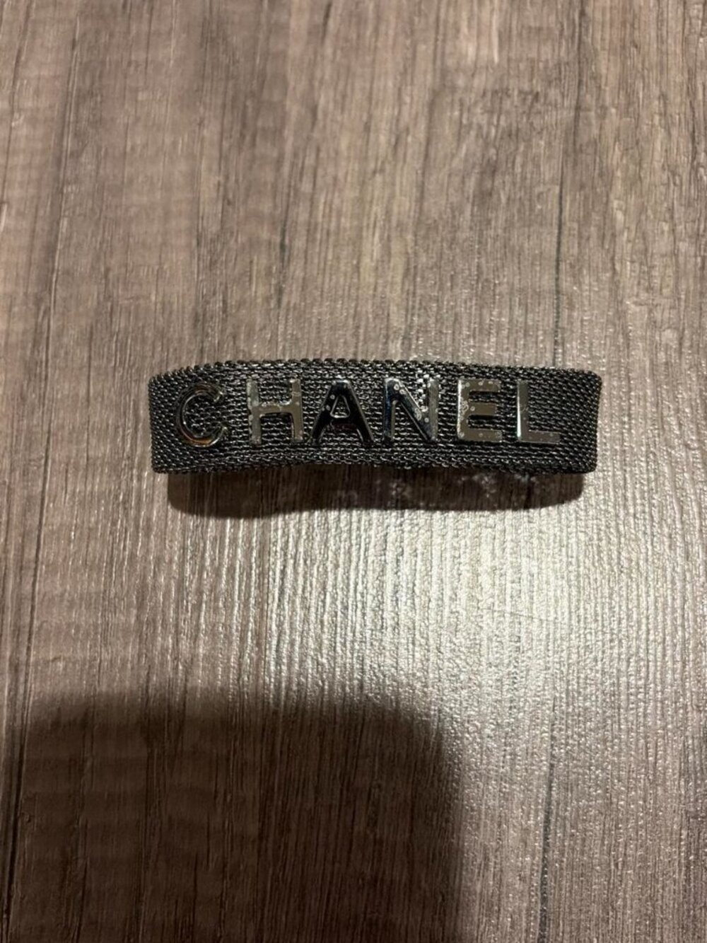 Chanel Ruthenium Mesh Logo Bracelet - Picture 3 of 6